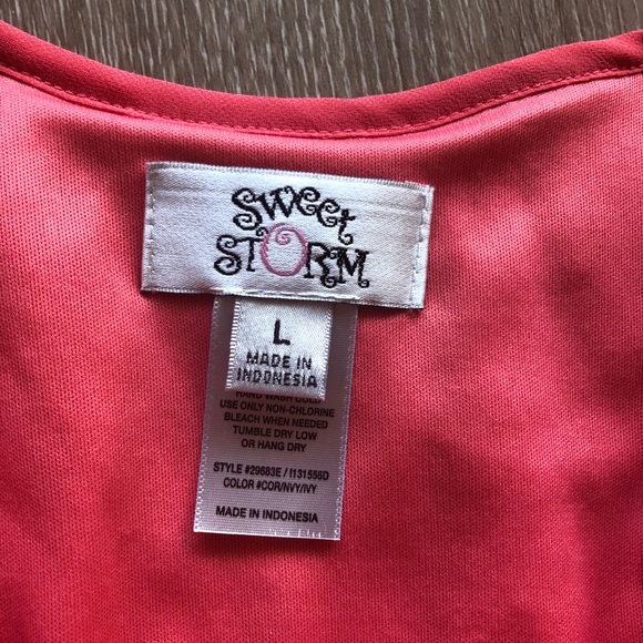 Pink Navy & White Summer Dress - Picture 2 of 4